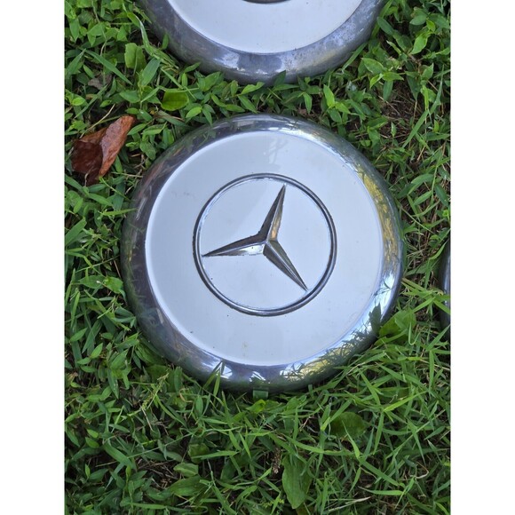 Mercedes Chrome Hubcaps 190 sl 300 sl Gullwing Ponton w111 w113 Pagoda w100 - Picture 2 of 12